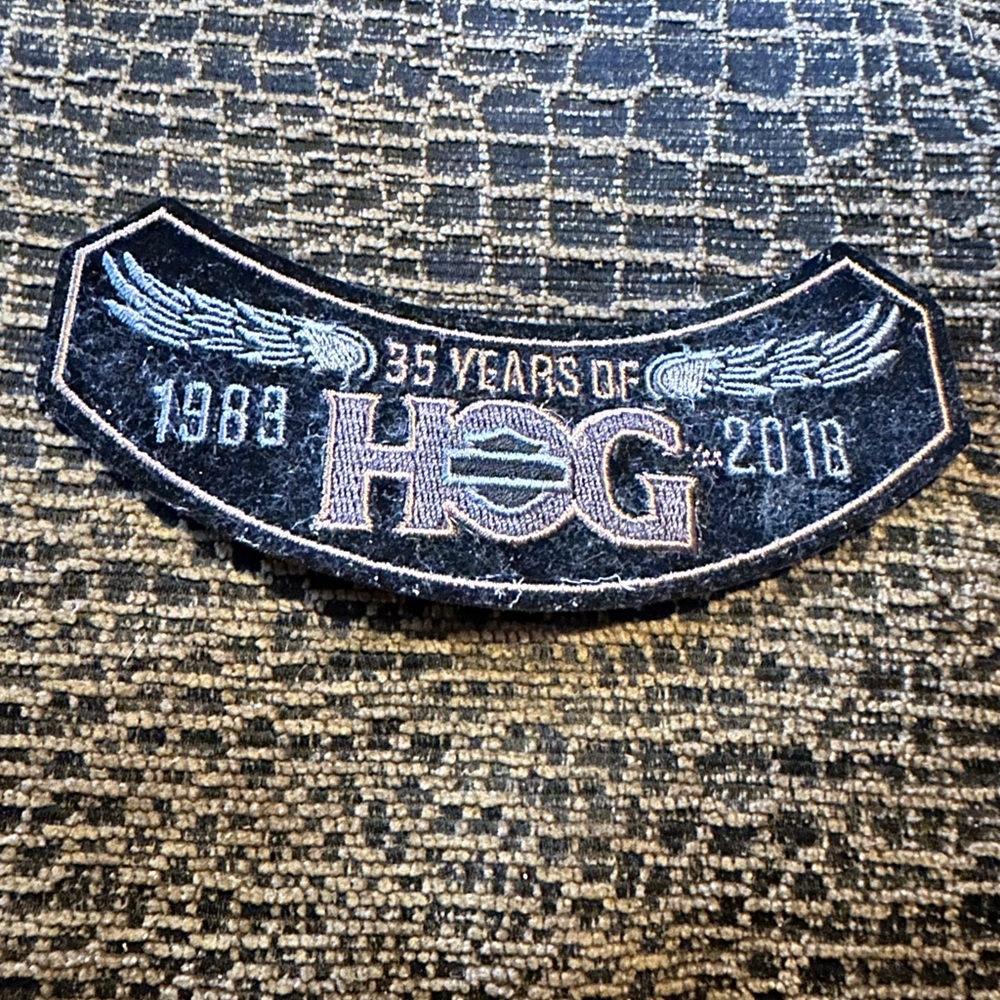 Skeleton Biker Embroidered Patch - image 6